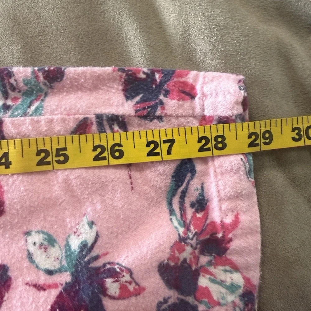 Vtg Womens L Pajama Set Flannel Pink K Kmart Warm Grannycore Modest Cottagecore